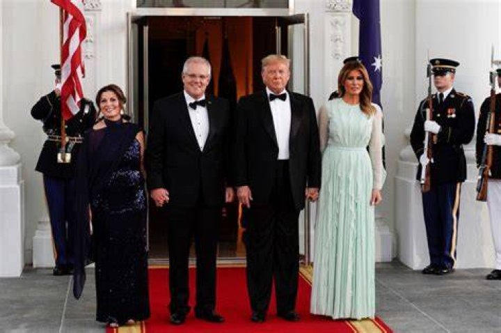 At second state dinner, Melania Trump&rsquo;s dress is as quiet and dutiful
