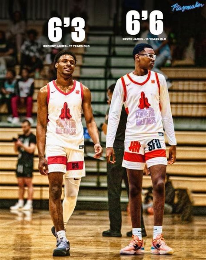 Bryce James Height How Tall is The Son of LeBron James? Lebron james