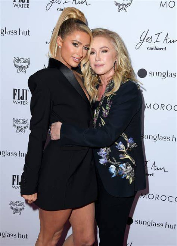 Kathy Hilton Poses with Paris Hilton's Baby Boy Photo
