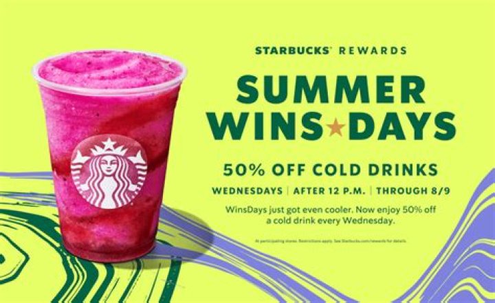 Starbucks Offering 1/2 Off Drinks Every Thursday in Dec.