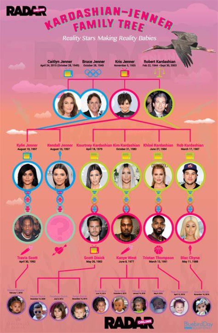 The KardashianJenner family tree A guide for keeping up